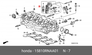 Клапан механизма изменения фаз ГРМ 15810RNAA01 HONDA
