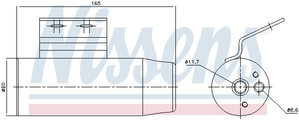 Осушитель, кондиционер 95124 NISSENS