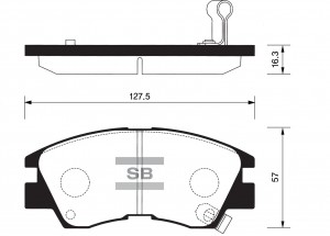 Колодки тормозные дисковые SP1135 SANGSIN