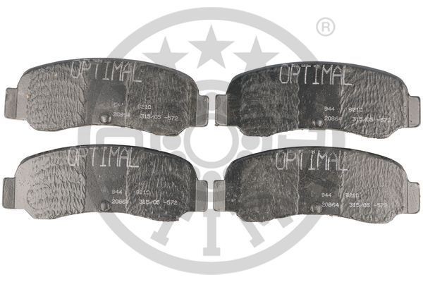 Комплект тормозных колодок, диско 9210 OPTIMAL