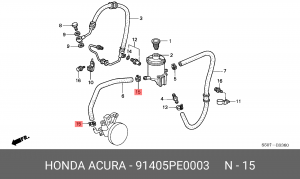 Хомут 91405PE0003 HONDA