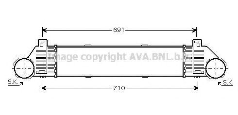 Интеркулер MS4353 AVA