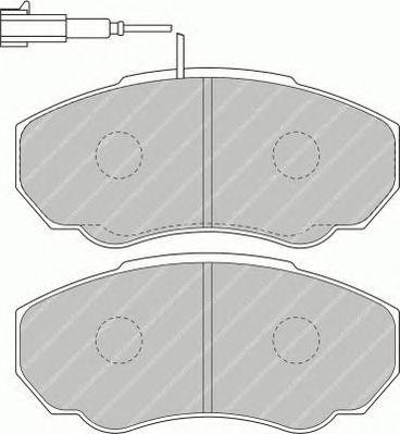 Комплект тормозных колодок, диско FSL1478 FERODO