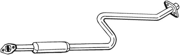 Средний глушитель выхлопных газов 279-033 BOSAL