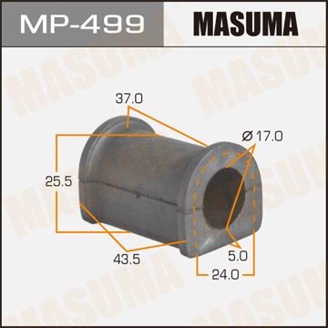 Втулка стабилизатора MP499 MASUMA