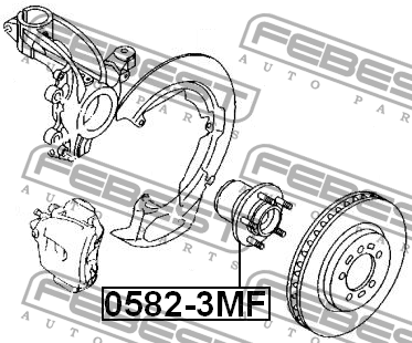 Ступица колеса 0582-3MF FEBEST