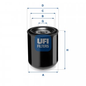 Патрон осушителя воздуха, пневматическая система 27.344.00 UFI