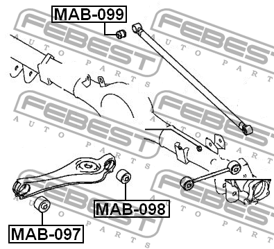 Сайлентблок MAB-099 FEBEST