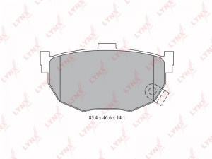 Колодки тормозные дисковые BD-3612 LYNXAUTO