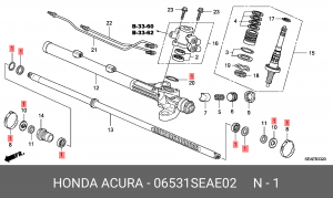 Механизм рулевой (ремкомплект) 06531SEAE02 HONDA