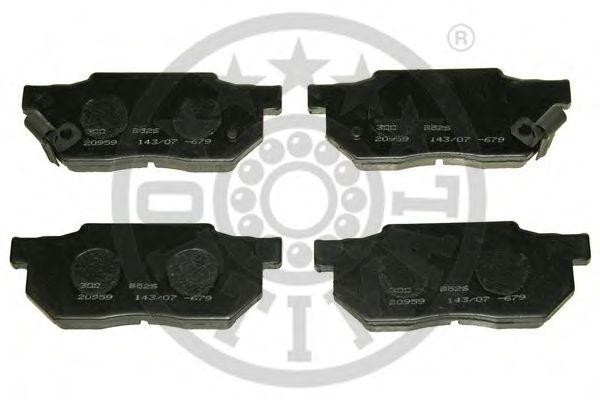 Комплект тормозных колодок, диско 9526 OPTIMAL