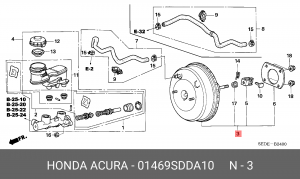Усилитель тормозной системы 01469SDDA10 HONDA