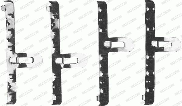 Комплектующие, колодки дискового тормоза FBA458 FERODO