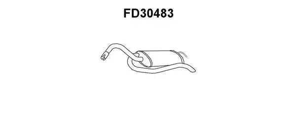 Глушитель выхлопных газов конечный FD30483 VENEPORTE