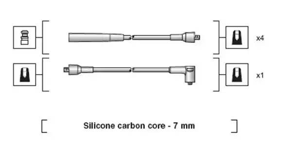 Ккомплект проводов зажигания 941318111073 MAGNETI MARELLI