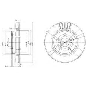 Тормозной диск BG3187 DELPHI