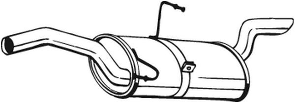 Глушитель выхлопных газов конечный 190-101 BOSAL
