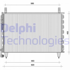 Конденсатор, кондиционер TSP0225042 DELPHI