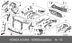 Деталь 60400SZAA00ZZ HONDA