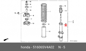 Амортизатор 51606SV4A02 HONDA