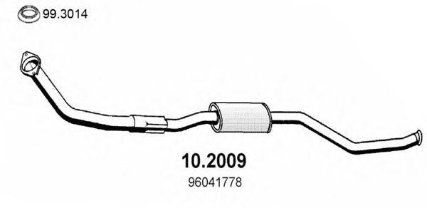 Предглушитель выхлопных газов 102009 ASSO