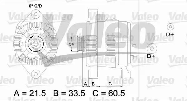 Генератор 437422 VALEO PHC