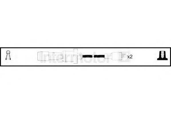 Ккомплект проводов зажигания 76057 STANDARD