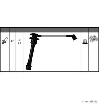 Ккомплект проводов зажигания J5380503 H B JAKOPARTS NIPPARTS