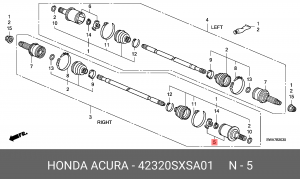 ШРУС 42320SXSA01 HONDA