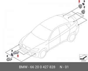 Датчик парковки 66 20 0 427 828 BMW
