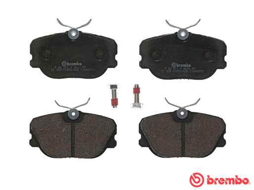 Комплект тормозных колодок, диско P 86 011 BREMBO