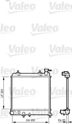 Радиатор, охлаждение двигател 734266 VALEO PHC
