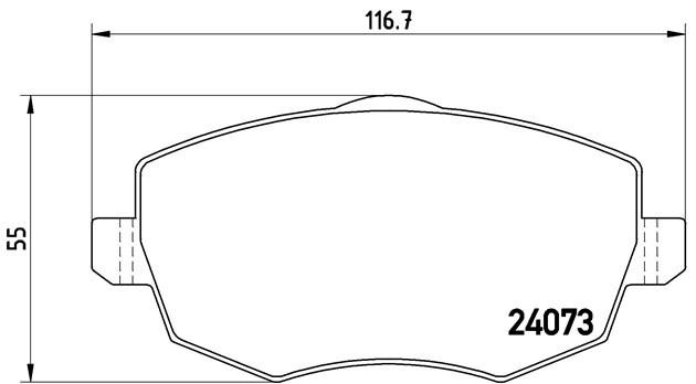 Комплект тормозных колодок, диско P23095 BREMBO
