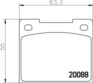 Комплект тормозных колодок, диско MGB533 MINTEX