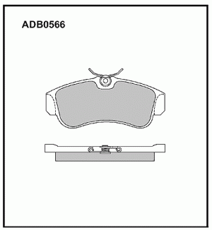 Колодки тормозные дисковые ADB0566 ALLIED NIPPON