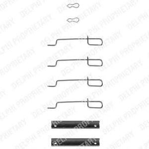 Комплектующие, колодки дискового тормоза LX0044 DELPHI