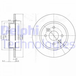 Тормозной диск BG3804 DELPHI