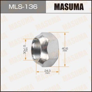 Гайка крепления колеса MLS-136 MASUMA