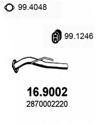 Выпускной трубопровод 169002 ASSO