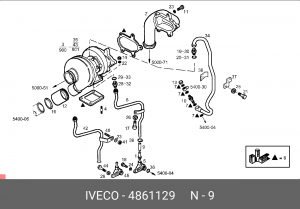 Масляный шланг 4861129 IVECO