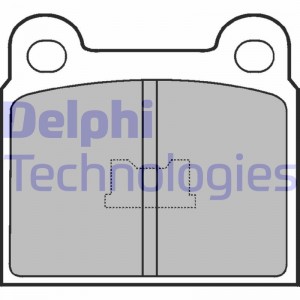 Комплект тормозных колодок, диско LP86 DELPHI