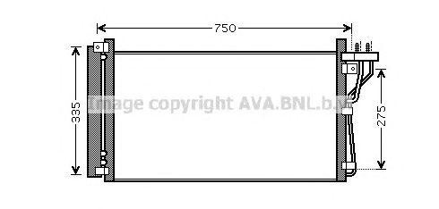 Радиатор кондиционера HY5184 AVA
