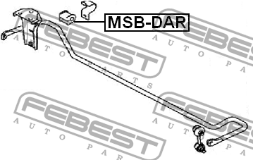 Втулка стабилизатора MSB-DAR FEBEST