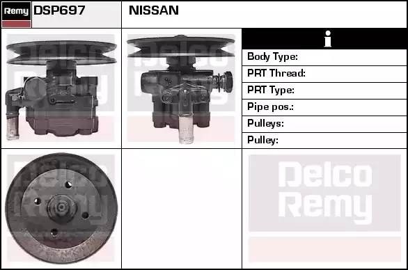 Гидравлический насос, рулевое управление DSP697 DELCO REMY