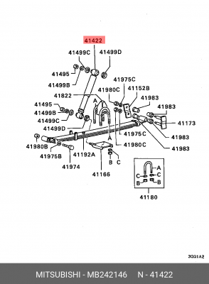 Амортизатор MB242146 MITSUBISHI