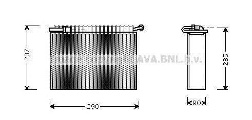 Испаритель, кондиционер LCV006 AVA