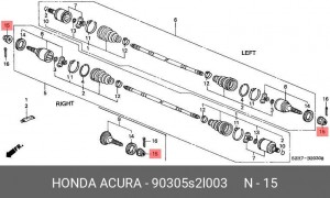Деталь 90305S2L003 HONDA