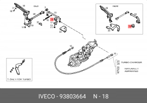 Втулка, вал стартера 93803664 IVECO