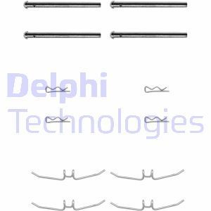Комплектующие, колодки дискового тормоза LX0001 DELPHI