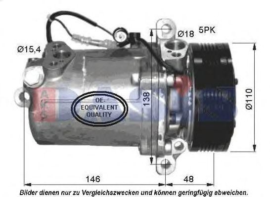 Компрессор, кондиционер 851535N AKS DASIS